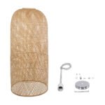 GLOBOSTAR® CALERO 00671 Boho Κρεμαστό Φωτιστικό Οροφής με Ντουί 1 x E27 AC 220-240V IP20 - Μπεζ - Μ50 x Π50 x Y110cm - Image 11