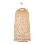 GLOBOSTAR® CALERO 00671 Boho Κρεμαστό Φωτιστικό Οροφής με Ντουί 1 x E27 AC 220-240V IP20 - Μπεζ - Μ50 x Π50 x Y110cm - Image 4