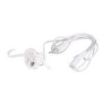 GLOBOSTAR® MOUSE 00676 Vintage Επιτραπέζιο Φωτιστικό Πορτατίφ με Ντουί 1 x E12 AC 220-240V IP20 - Λευκό - Μ13 x Π4 x Υ7cm - Image 7