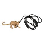 GLOBOSTAR® MOUSE 00677 Vintage Επιτραπέζιο Φωτιστικό Πορτατίφ με Ντουί 1 x E12 AC 220-240V IP20 - Χρυσό - Μ13 x Π4 x Υ7cm - Image 7