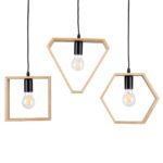 GLOBOSTAR® ELISE 00682 Μοντέρνο Κρεμαστό Φωτιστικό Οροφής με Ντουί 3 x E27 AC 220-240V IP20 - Μπεζ & Μαύρο - Μ76 x Π8 x Υ25cm - Image 6