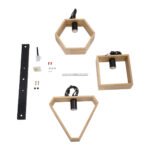 GLOBOSTAR® ELISE 00682 Μοντέρνο Κρεμαστό Φωτιστικό Οροφής με Ντουί 3 x E27 AC 220-240V IP20 - Μπεζ & Μαύρο - Μ76 x Π8 x Υ25cm - Image 8