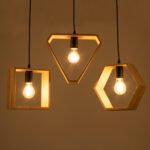 GLOBOSTAR® ELISE 00682 Μοντέρνο Κρεμαστό Φωτιστικό Οροφής με Ντουί 3 x E27 AC 220-240V IP20 - Μπεζ & Μαύρο - Μ76 x Π8 x Υ25cm - Image 9