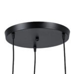 GLOBOSTAR® ELISE 00683 Μοντέρνο Κρεμαστό Φωτιστικό Οροφής με Ντουί 3 x E27 AC 220-240V IP20 - Μπεζ & Μαύρο - Μ55 x Π55 x Υ130cm - Image 7