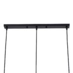 GLOBOSTAR® ELISE 00682 Μοντέρνο Κρεμαστό Φωτιστικό Οροφής με Ντουί 3 x E27 AC 220-240V IP20 - Μπεζ & Μαύρο - Μ76 x Π8 x Υ25cm - Image 7