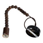 GLOBOSTAR® BEADS 00694 Vintage Κρεμαστό Φωτιστικό Οροφής με Ντουί 1 x E27 AC 220-240V IP20 - Καφέ - Μ4 x Π4 x Υ47cm - Image 4