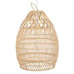 GLOBOSTAR® TAHITI 00710 Boho Κρεμαστό Φωτιστικό Οροφής με Ντουί 1 x E27 AC 220-240V IP20 - Μπεζ - Μ38 x Π38 x Υ50cm - Image 6