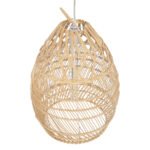 GLOBOSTAR® TAHITI 00710 Boho Κρεμαστό Φωτιστικό Οροφής με Ντουί 1 x E27 AC 220-240V IP20 - Μπεζ - Μ38 x Π38 x Υ50cm - Image 7