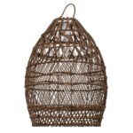GLOBOSTAR® TAHITI 00711 Boho Κρεμαστό Φωτιστικό Οροφής με Ντουί 1 x E27 AC 220-240V IP20 - Καφέ - Μ38 x Π38 x Υ50cm - Image 5