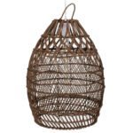 GLOBOSTAR® TAHITI 00711 Boho Κρεμαστό Φωτιστικό Οροφής με Ντουί 1 x E27 AC 220-240V IP20 - Καφέ - Μ38 x Π38 x Υ50cm - Image 6