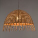 GLOBOSTAR® JAKARTA 00712 Boho Κρεμαστό Φωτιστικό Οροφής με Ντουί 1 x E27 AC 220-240V IP20 - Μπεζ - Μ50 x Π50 x Υ36cm - Image 3