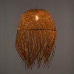 GLOBOSTAR® MANILA 00713 Boho Κρεμαστό Φωτιστικό Οροφής με Ντουί 1 x E27 AC 220-240V IP20 - Μπεζ - Μ50 x Π50 x Υ70cm - Image 3