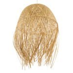 GLOBOSTAR® MANILA 00713 Boho Κρεμαστό Φωτιστικό Οροφής με Ντουί 1 x E27 AC 220-240V IP20 - Μπεζ - Μ50 x Π50 x Υ70cm - Image 6