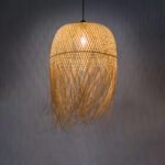 GLOBOSTAR® MANILA 00713 Boho Κρεμαστό Φωτιστικό Οροφής με Ντουί 1 x E27 AC 220-240V IP20 - Μπεζ - Μ50 x Π50 x Υ70cm - Image 10