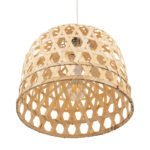 GLOBOSTAR® MANGEA 00715 Boho Κρεμαστό Φωτιστικό Οροφής με Ντουί 1 x E27 AC 220-240V IP20 - Μπεζ - Μ35 x Π35 x Υ22cm - Image 6