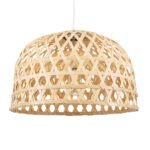 GLOBOSTAR® MANGEA 00716 Boho Κρεμαστό Φωτιστικό Οροφής με Ντουί 1 x E27 AC 220-240V IP20 - Μπεζ - Μ50 x Π50 x Υ34cm