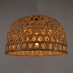 GLOBOSTAR® MANGEA 00716 Boho Κρεμαστό Φωτιστικό Οροφής με Ντουί 1 x E27 AC 220-240V IP20 - Μπεζ - Μ50 x Π50 x Υ34cm - Image 3