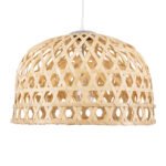 GLOBOSTAR® MANGEA 00716 Boho Κρεμαστό Φωτιστικό Οροφής με Ντουί 1 x E27 AC 220-240V IP20 - Μπεζ - Μ50 x Π50 x Υ34cm - Image 5