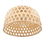 GLOBOSTAR® MANGEA 00716 Boho Κρεμαστό Φωτιστικό Οροφής με Ντουί 1 x E27 AC 220-240V IP20 - Μπεζ - Μ50 x Π50 x Υ34cm - Image 6