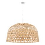 GLOBOSTAR® MANGEA 00717 Boho Κρεμαστό Φωτιστικό Οροφής με Ντουί 1 x E27 AC 220-240V IP20 - Μπεζ - Μ100 x Π100 x Υ59cm - Image 4