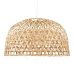 GLOBOSTAR® MANGEA 00717 Boho Κρεμαστό Φωτιστικό Οροφής με Ντουί 1 x E27 AC 220-240V IP20 - Μπεζ - Μ100 x Π100 x Υ59cm - Image 5