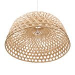 GLOBOSTAR® MANGEA 00717 Boho Κρεμαστό Φωτιστικό Οροφής με Ντουί 1 x E27 AC 220-240V IP20 - Μπεζ - Μ100 x Π100 x Υ59cm - Image 6