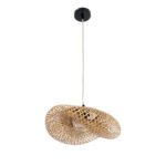 GLOBOSTAR® MEXICO 00718 Boho Κρεμαστό Φωτιστικό Οροφής με Ντουί 1 x E27 AC 220-240V IP20 - Μπεζ - Μ40 x Π30 x Υ18cm - Image 3