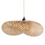 GLOBOSTAR® MEXICO 00719 Boho Κρεμαστό Φωτιστικό Οροφής με Ντουί 1 x E27 AC 220-240V IP20 - Μπεζ - Μ65 x Π46 x Υ30cm - Image 4