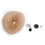 GLOBOSTAR® MEXICO 00719 Boho Κρεμαστό Φωτιστικό Οροφής με Ντουί 1 x E27 AC 220-240V IP20 - Μπεζ - Μ65 x Π46 x Υ30cm - Image 9