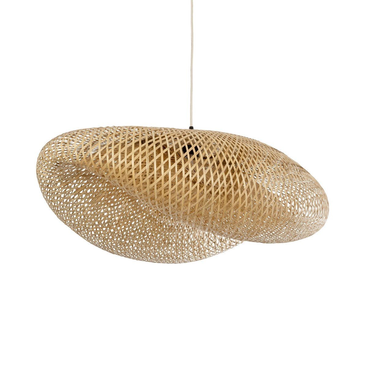 00720_0 GLOBOSTAR® MEXICO 00720 Boho Κρεμαστό Φωτιστικό Οροφής με Ντουί 1 x E27 AC 220-240V IP20 - Μπεζ - Μ85 x Π55 x Υ36cm - Image 1