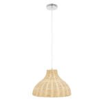 GLOBOSTAR® MAYOTTE 00724 Boho Κρεμαστό Φωτιστικό Οροφής με Ντουί 1 x E27 AC 220-240V IP20 - Μπεζ - Μ40 x Π40 x Υ28cm - Image 4