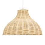 GLOBOSTAR® MAYOTTE 00724 Boho Κρεμαστό Φωτιστικό Οροφής με Ντουί 1 x E27 AC 220-240V IP20 - Μπεζ - Μ40 x Π40 x Υ28cm - Image 5