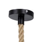 GLOBOSTAR® SIMON 00726 Boho Κρεμαστό Φωτιστικό Οροφής με Ντουί 1 x E27 AC 220-240V IP20 - Μπεζ & Μπλε - Μ30 x Π30 x Υ30cm - Image 8