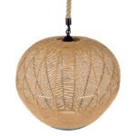 GLOBOSTAR® SIMON 00727 Boho Κρεμαστό Φωτιστικό Οροφής με Ντουί 1 x E27 AC 220-240V IP20 - Μπεζ & Μπλε - Μ50 x Π50 x Y47cm - Image 7