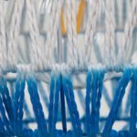 GLOBOSTAR® SANTOR 00728 Boho Κρεμαστό Φωτιστικό Οροφής με Ντουί 1 x E27 AC 220-240V IP20 - Λευκό & Μπλε - Μ30 x Π30 x Υ30cm - Image 8