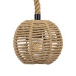 GLOBOSTAR® MANDALA 00730 Boho Κρεμαστό Φωτιστικό Οροφής με Ντουί 1 x E27 AC 220-240V IP20 - Μπεζ - Μ20 x Π20 x Υ20cm - Image 6