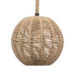 GLOBOSTAR® MANDALA 00731 Boho Κρεμαστό Φωτιστικό Οροφής με Ντουί 1 x E27 AC 220-240V IP20 - Μπεζ - Μ30 x Π30 x Y30cm - Image 6