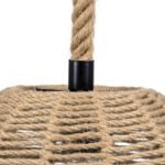 GLOBOSTAR® MANDALA 00731 Boho Κρεμαστό Φωτιστικό Οροφής με Ντουί 1 x E27 AC 220-240V IP20 - Μπεζ - Μ30 x Π30 x Y30cm - Image 9