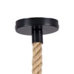 GLOBOSTAR® MANDALA 00731 Boho Κρεμαστό Φωτιστικό Οροφής με Ντουί 1 x E27 AC 220-240V IP20 - Μπεζ - Μ30 x Π30 x Y30cm - Image 10