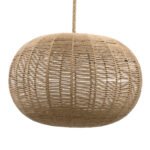 GLOBOSTAR® MANDALA 00732 Boho Κρεμαστό Φωτιστικό Οροφής με Ντουί 1 x E27 AC 220-240V IP20 - Μπεζ - Μ80 x Π80 x Υ60cm - Image 5