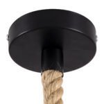 GLOBOSTAR® MANDALA 00732 Boho Κρεμαστό Φωτιστικό Οροφής με Ντουί 1 x E27 AC 220-240V IP20 - Μπεζ - Μ80 x Π80 x Υ60cm - Image 9