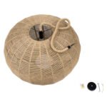 GLOBOSTAR® MANDALA 00732 Boho Κρεμαστό Φωτιστικό Οροφής με Ντουί 1 x E27 AC 220-240V IP20 - Μπεζ - Μ80 x Π80 x Υ60cm - Image 10