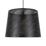 GLOBOSTAR® SPARKLE 00733 Μοντέρνο Κρεμαστό Φωτιστικό Οροφής με Ντουί 1 x E27 AC 220-240V IP20 - Μαύρο - Μ35 x Π35 x Υ26cm - Image 5