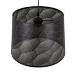 GLOBOSTAR® SPARKLE 00733 Μοντέρνο Κρεμαστό Φωτιστικό Οροφής με Ντουί 1 x E27 AC 220-240V IP20 - Μαύρο - Μ35 x Π35 x Υ26cm - Image 7