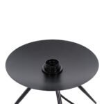 GLOBOSTAR® JAVAN 00738 Μοντέρνο Επιτραπέζιο Φωτιστικό Πορτατίφ με Ντουί 1 x E27 AC 220-240V IP20 - Μαύρο Φιμέ & Μαύρο - Μ30 x Π30 x Y19cm - Image 8