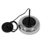 GLOBOSTAR® CHARLOTTE 00743 Μοντέρνο Κρεμαστό Φωτιστικό Οροφής LED 5W 500lm 180° AC 220-240V IP20 Θερμό Λευκό 2700K - Sanan SMD Chip - Μαύρο & Μαύρο Φιμέ - Μ23 x Π23 x Υ23cm - 2 Xρόνια Εγγύηση - Image 9