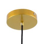 GLOBOSTAR® CHARLOTTE 00744 Μοντέρνο Κρεμαστό Φωτιστικό Οροφής LED 5W 500lm 180° AC 220-240V IP20 Θερμό Λευκό 2700K - Lumileds SMD Chip - Μελί & Χρυσό - Μ23 x Π23 x Υ23cm - 2 Χρόνια Εγγύηση - Image 10