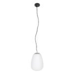 GLOBOSTAR® FREYA 00745 Μοντέρνο Κρεμαστό Φωτιστικό Οροφής με Ντουί 1 x E27 AC 220-240V IP20 - Λευκό & Ασημί - Μ24 x Π24 x Υ35cm - Image 4