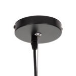 GLOBOSTAR® FREYA 00745 Μοντέρνο Κρεμαστό Φωτιστικό Οροφής με Ντουί 1 x E27 AC 220-240V IP20 - Λευκό & Ασημί - Μ24 x Π24 x Υ35cm - Image 8