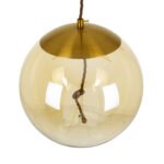 GLOBOSTAR® AXTON 00748 Μοντέρνο Κρεμαστό Φωτιστικό Οροφής LED 5W 500lm 180° AC 220-240V IP20 Θερμό Λευκό 2700K - Sanan SMD Chip - Χρυσό & Μελί - Μ30 x Π30 x Υ30cm - 2 Xρόνια Εγγύηση - Image 7